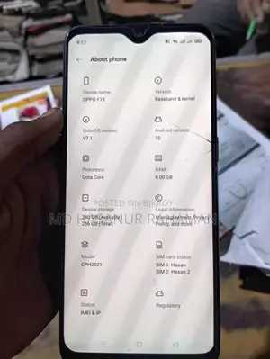 OPPO F15 . (Used)