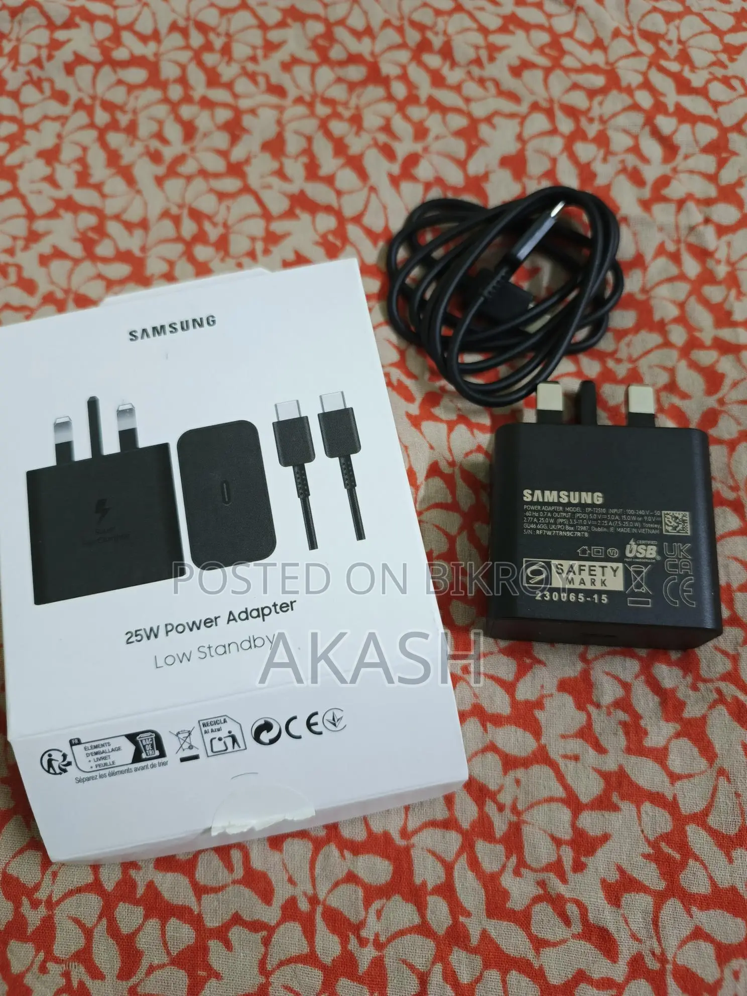 Samsung 25w Charger And Cable