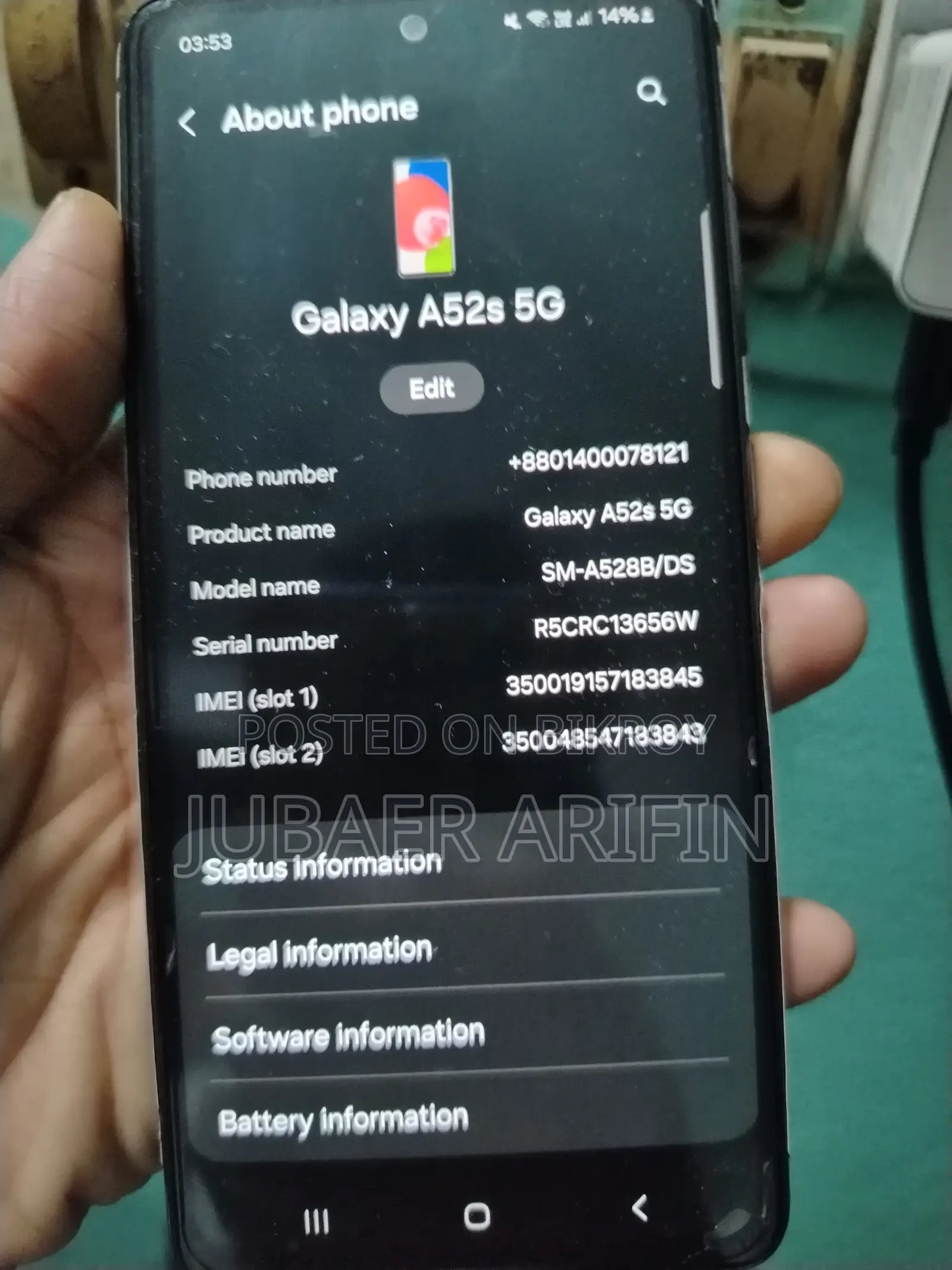 Samsung Galaxy A52S (Used)