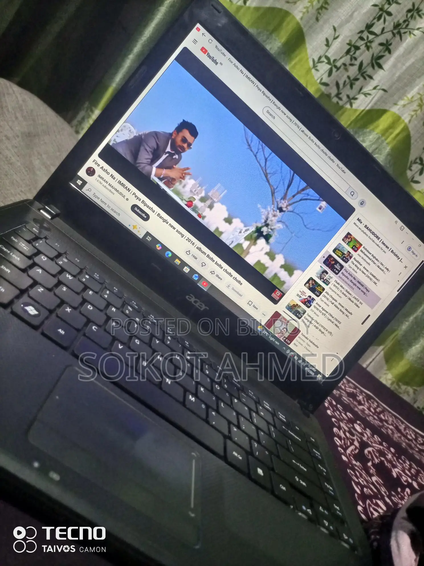 Laptop, Everything Working Fine, SSD = 128 GB, RAM 6 GB