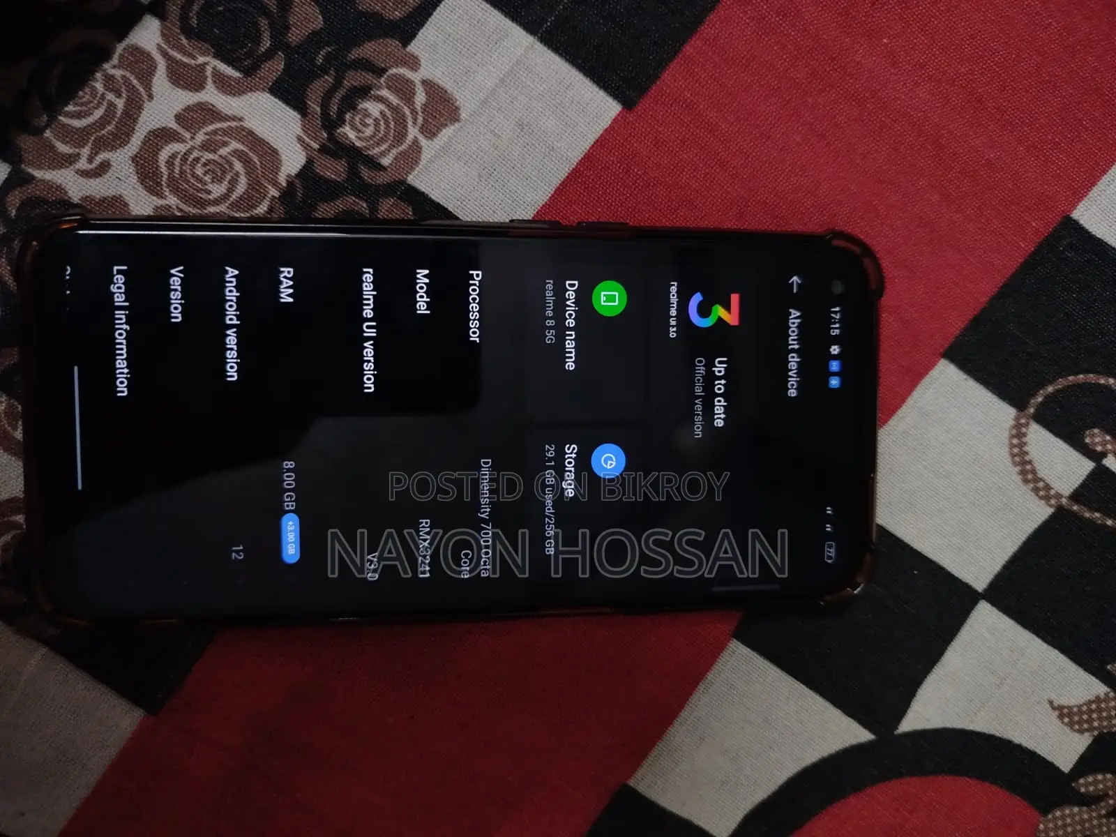 Realme 8 সেই ভাবে নতুন এখনো (Used)