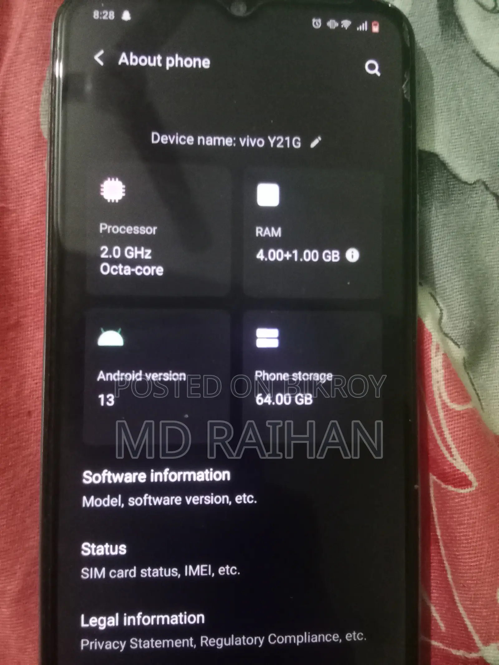 Vivo Y21 (Used)