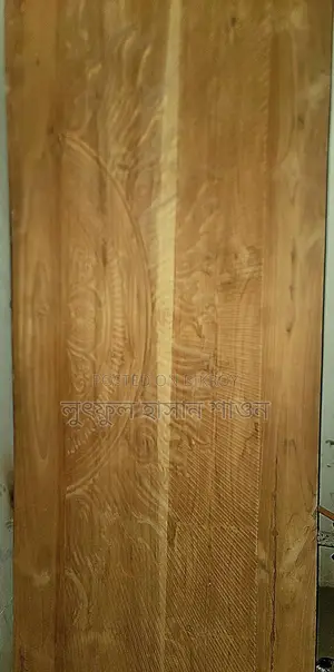Double Door / Two-Panel Teak Wood Main Door