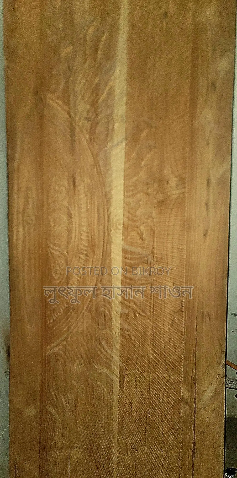 Double Door / Two-Panel Teak Wood Main Door