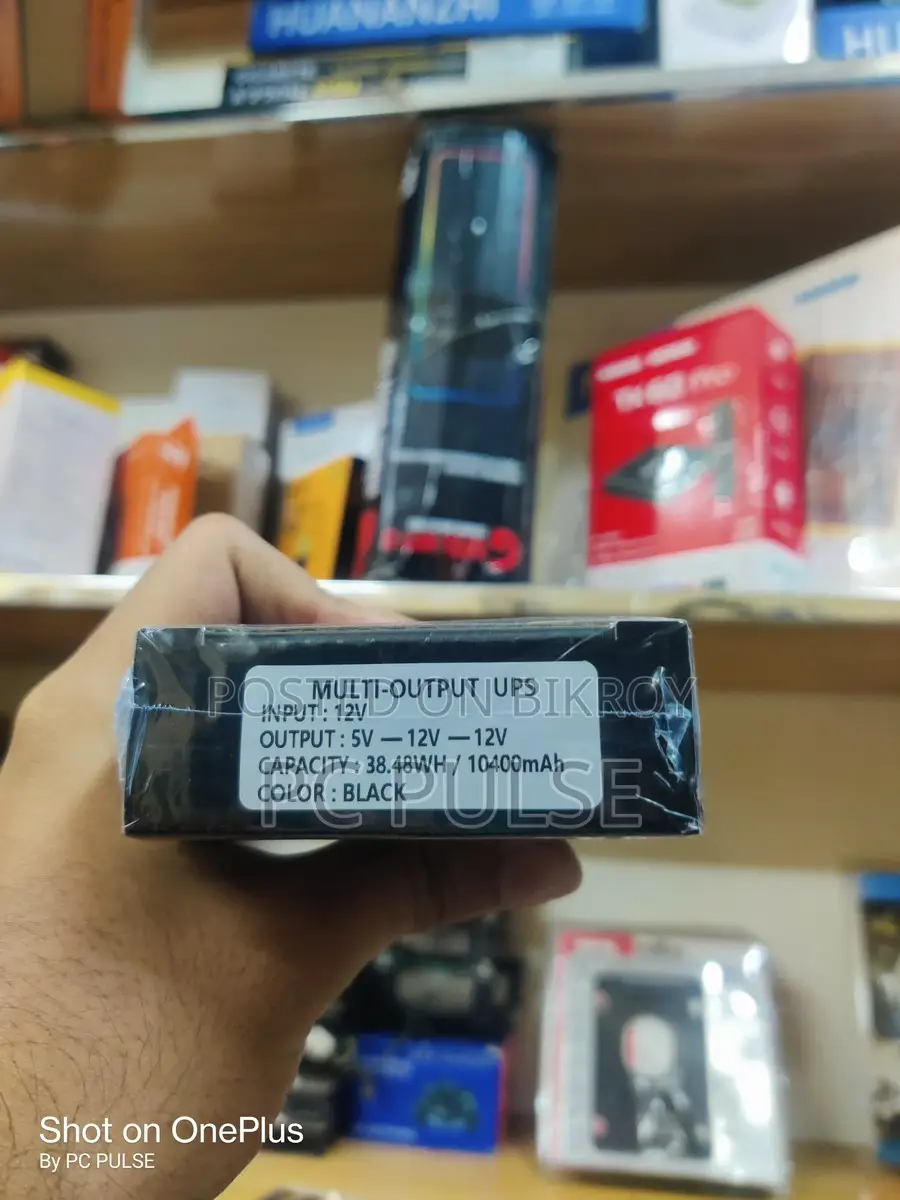 WGP Mini UPS 10400mAh (5V/12V/12V) - Best Router & ONU Backup