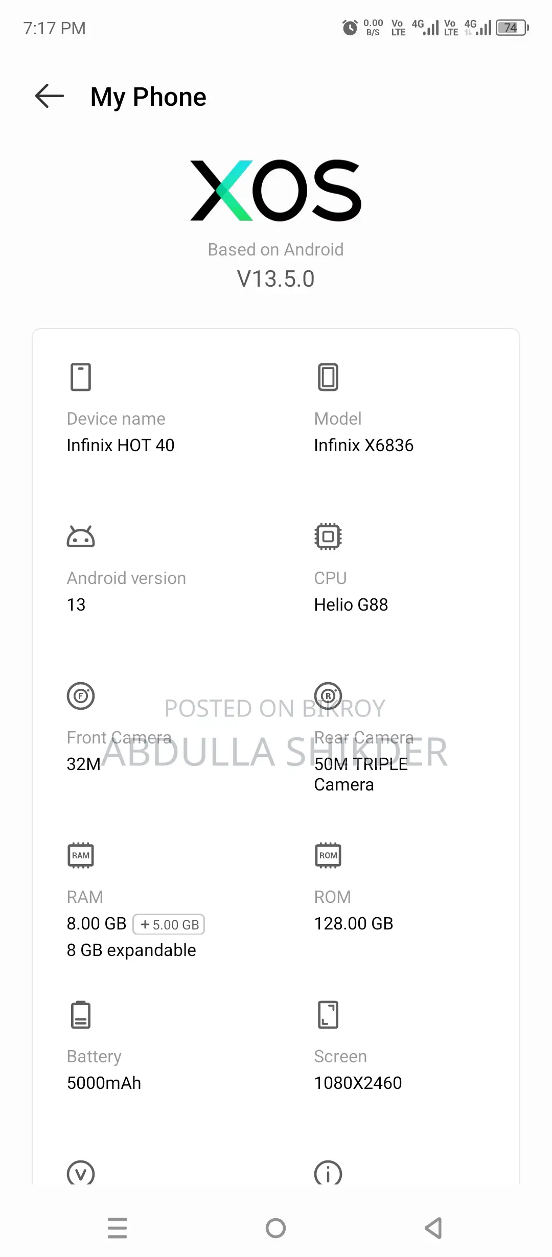 Infinix Hot 40 pro (Used)