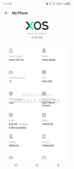 Infinix Hot 40 pro (Used)