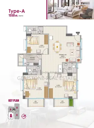1550 sqft Bank loan Facilities and monthly installment