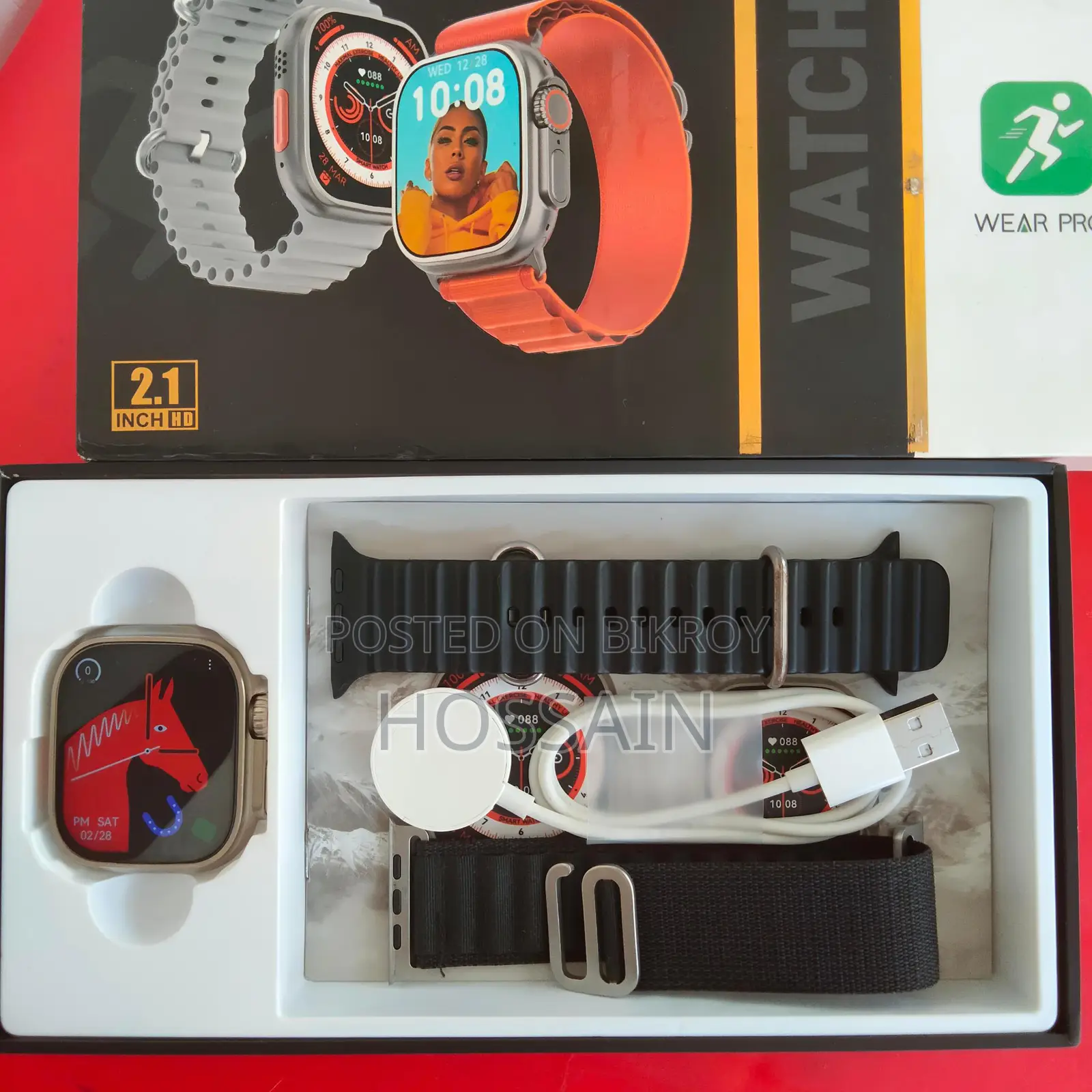 DT8 Ultra Max 49mm HD Display Smart Watch | Metal Body Full Box
