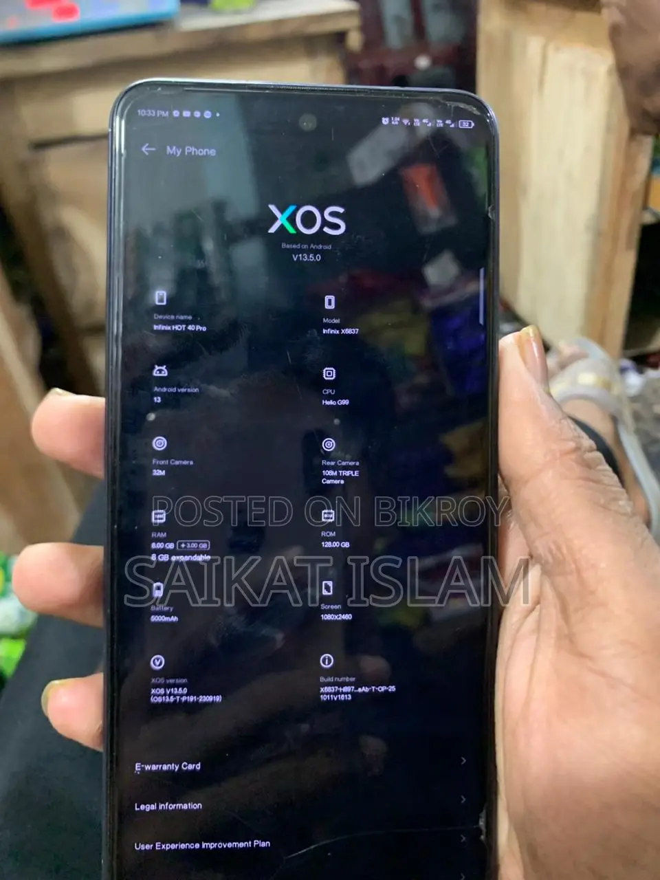 Infinix Hot 40 pro , (Used)