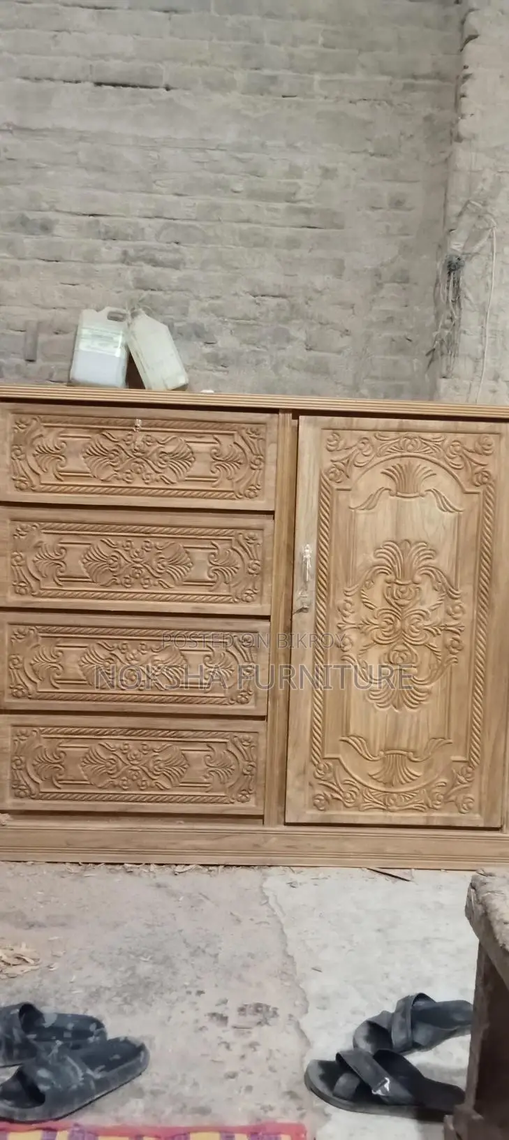 Direct from Factory: Original Chittagong Teak Wood Wardrobe for Sale