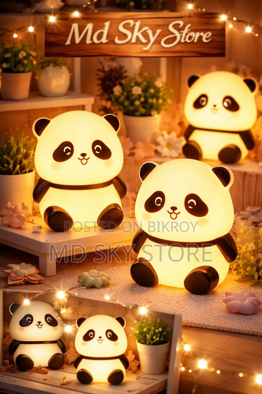 Cute Panda Desk Light