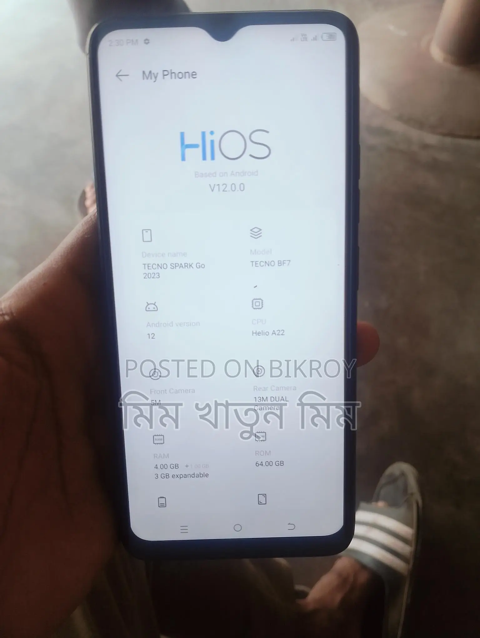 Tecno Spark Go . (Used)