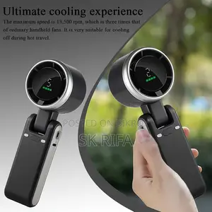 Portable Handheld Mini Fan, Foldable Powerful Turbo Fan