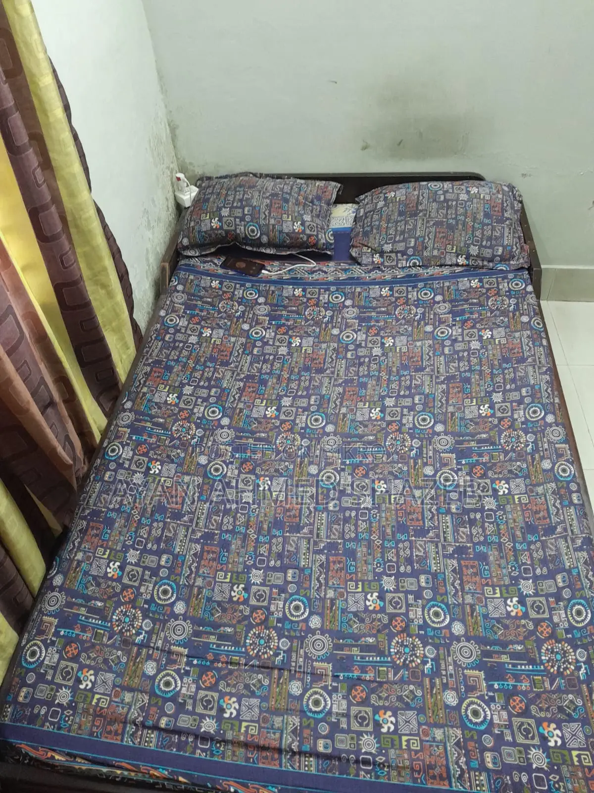 This bed is made of ship wood