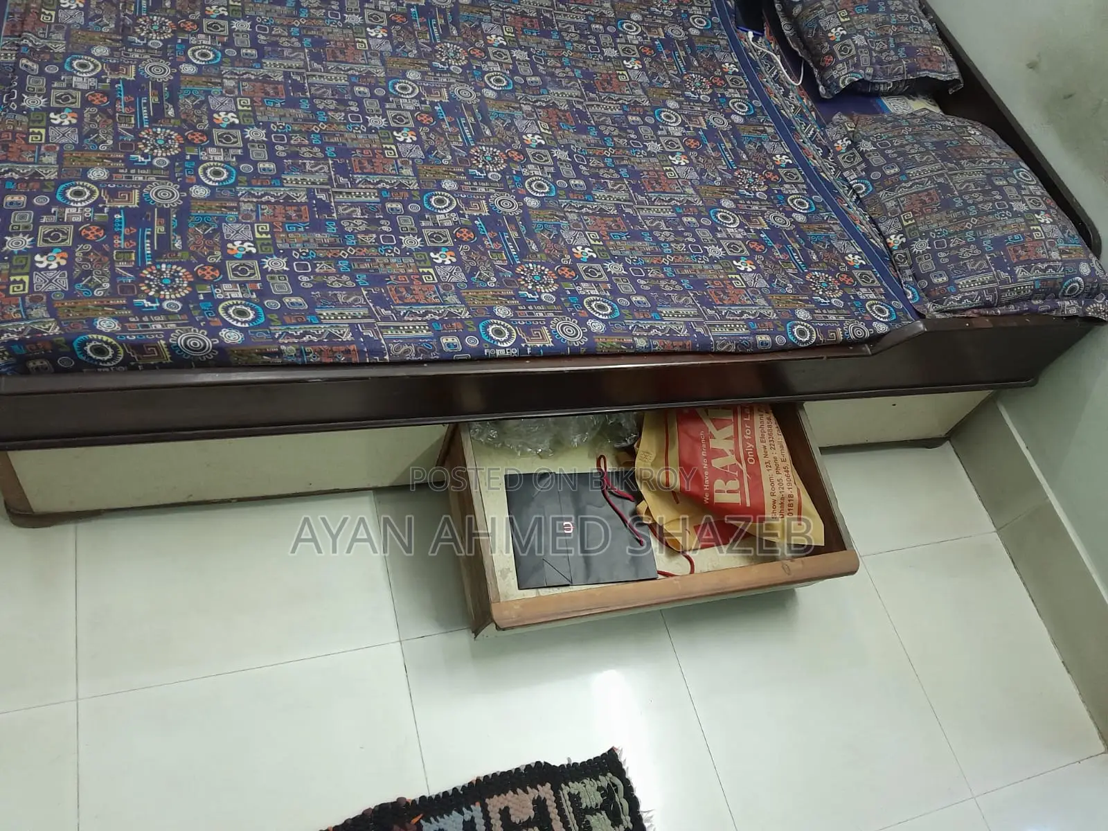 This bed is made of ship wood