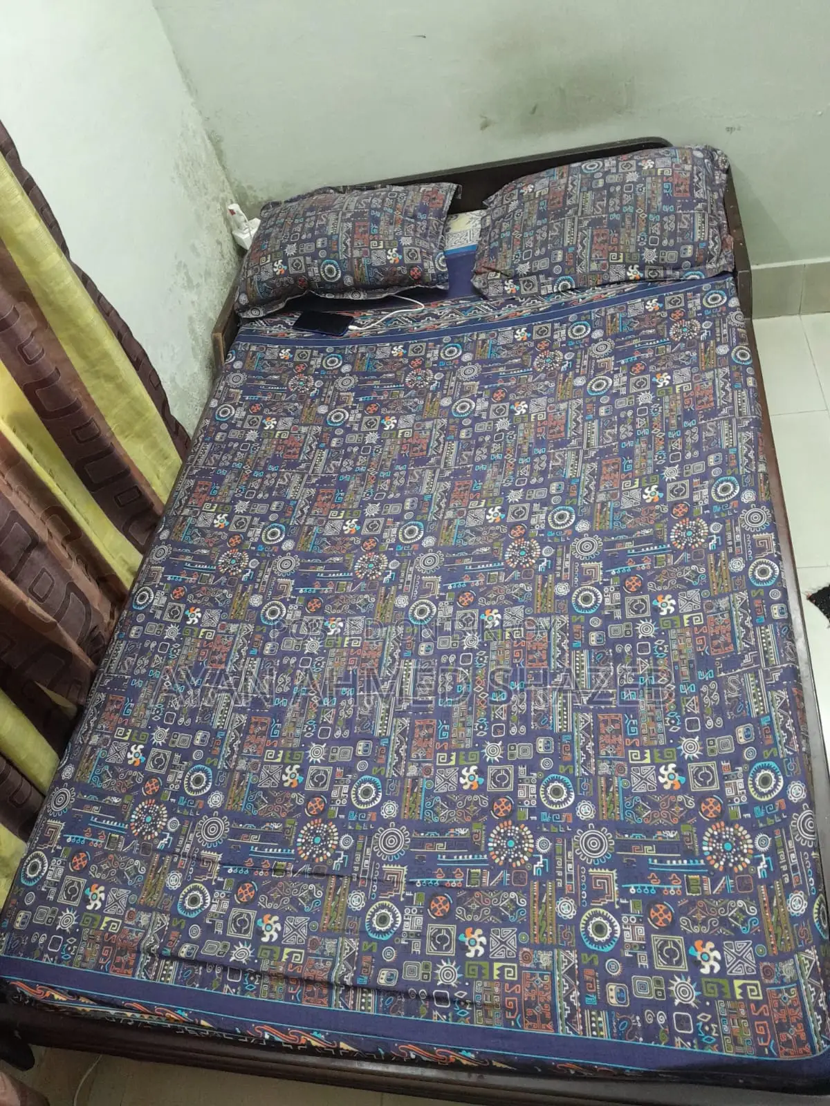This bed is made of ship wood