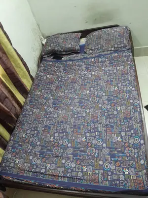 This bed is made of ship wood