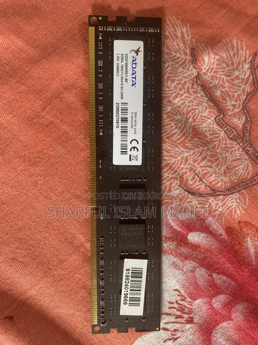 একদম নতুন এডাটা ৮ জিবি রেম কার্ড