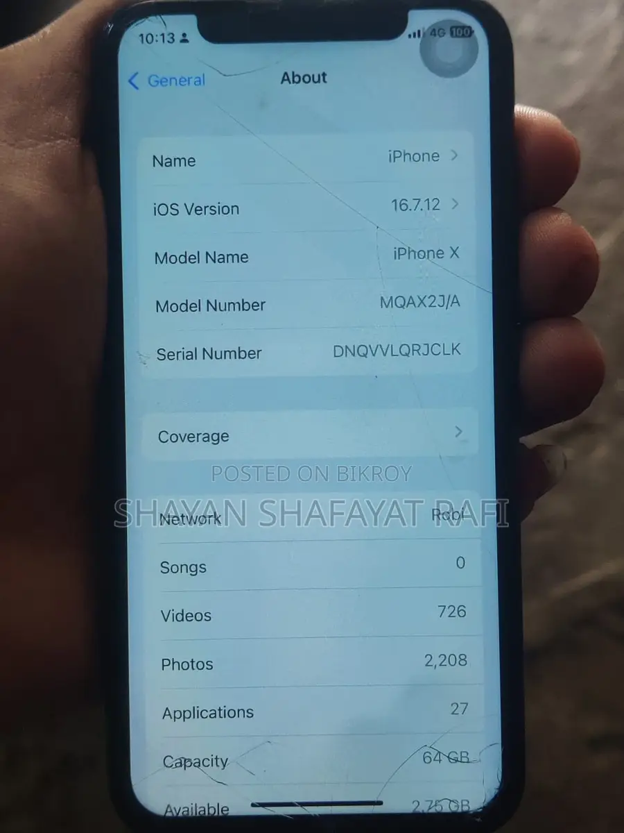 Apple iPhone X (Used)