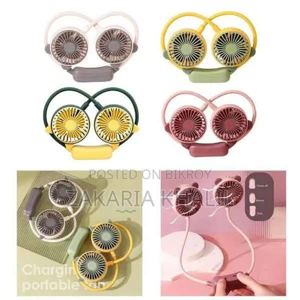 Folding Mini Neck Fan Rechargeable Portable Hand Free S1