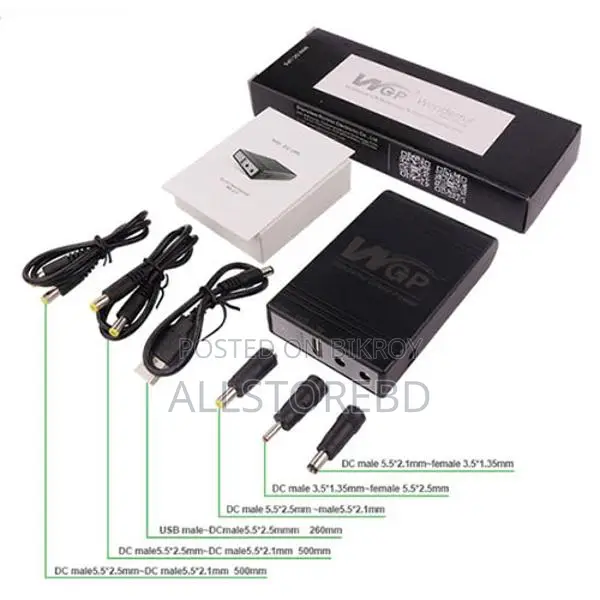 Wgp Mini Ups Provides 8 Hours of Backup Without Electricity