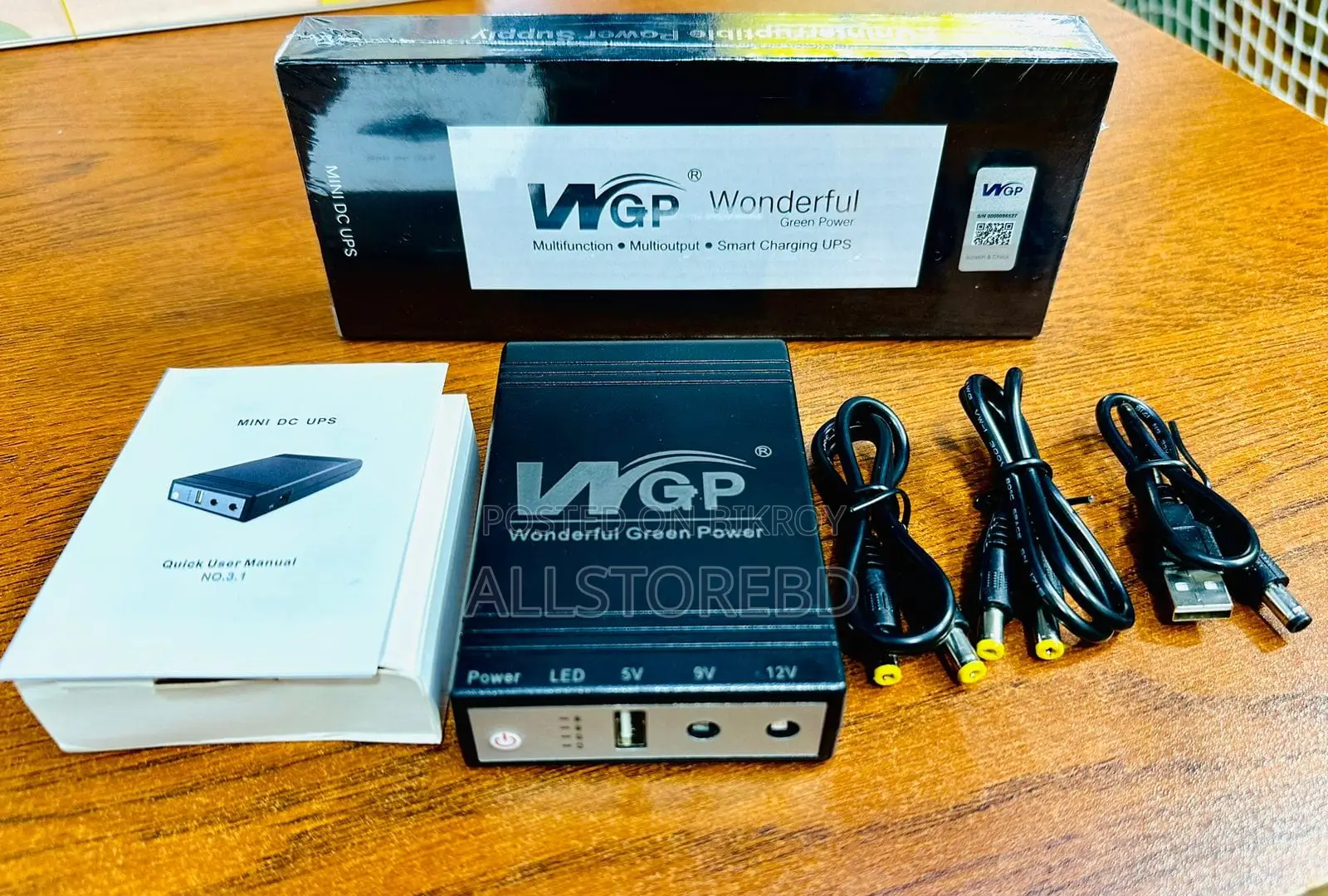 Wgp Mini Ups Provides 8 Hours of Backup Without Electricity