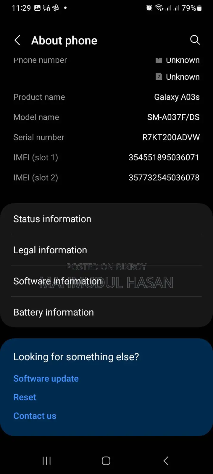 Samsung Galaxy A03 (Used)