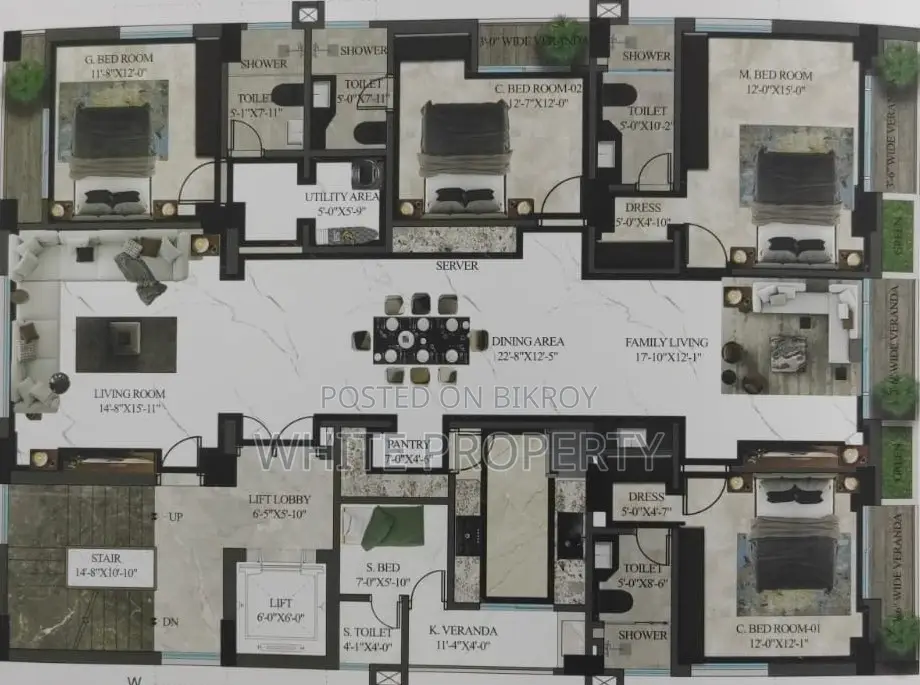 Luxurious Apartment Sale at Jalshiri Abason