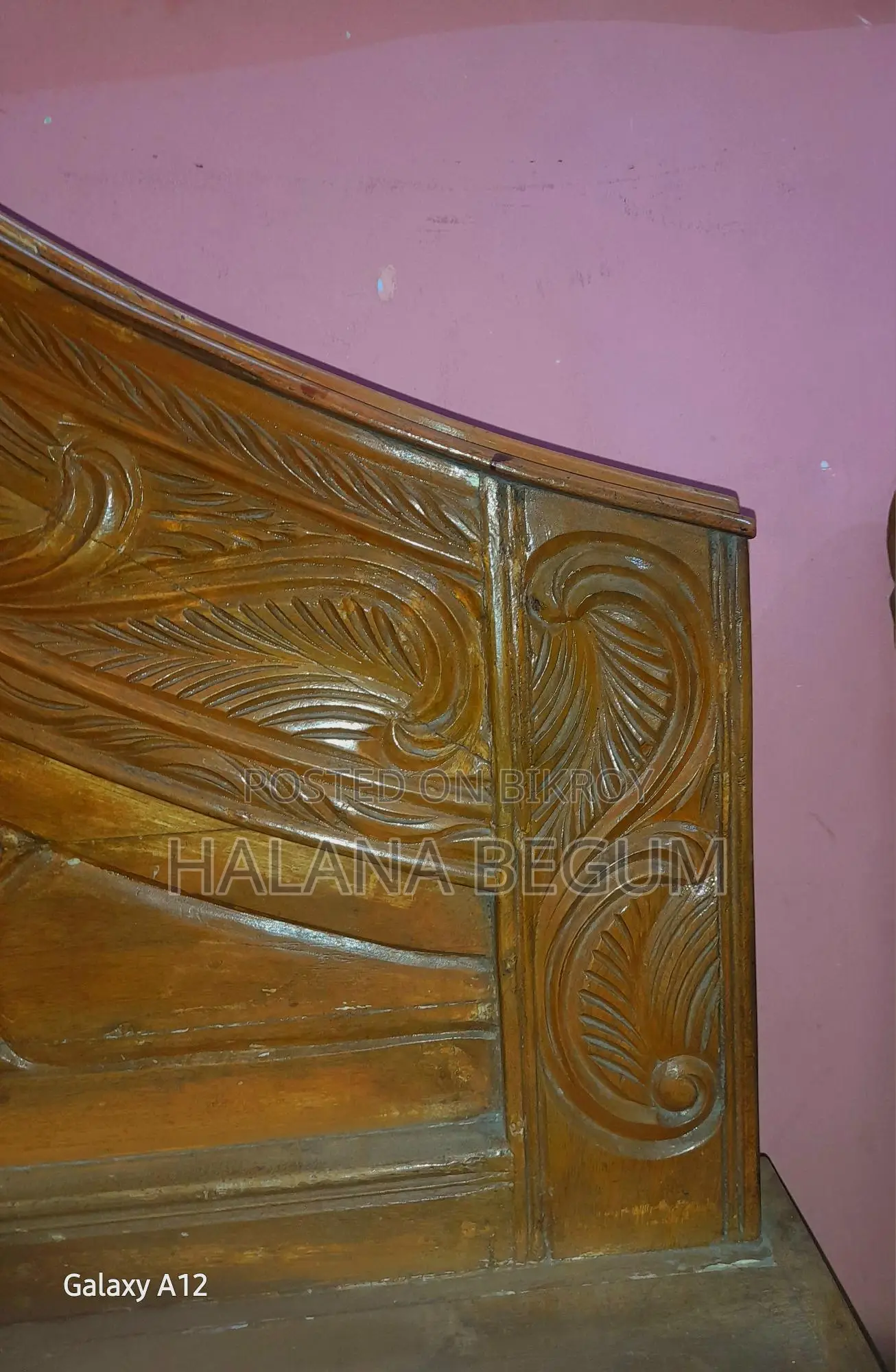 Teak Wood Bed 6ft x 7ft.