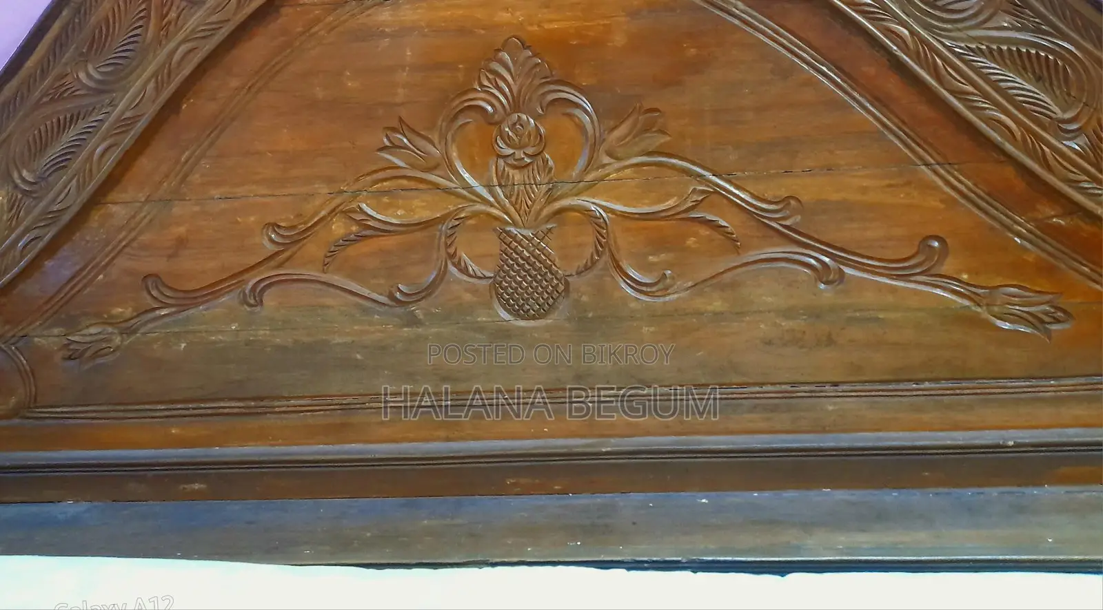 Teak Wood Bed 6ft x 7ft.