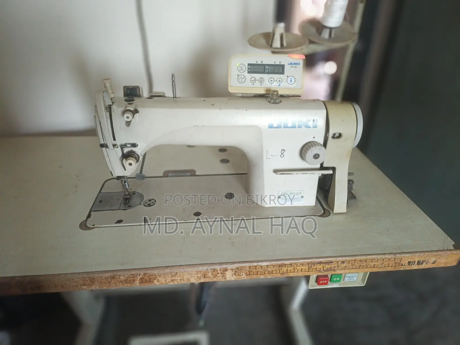JUKI Plain Machine, Model- DDL-8700-7, Brand- Made In Japan.