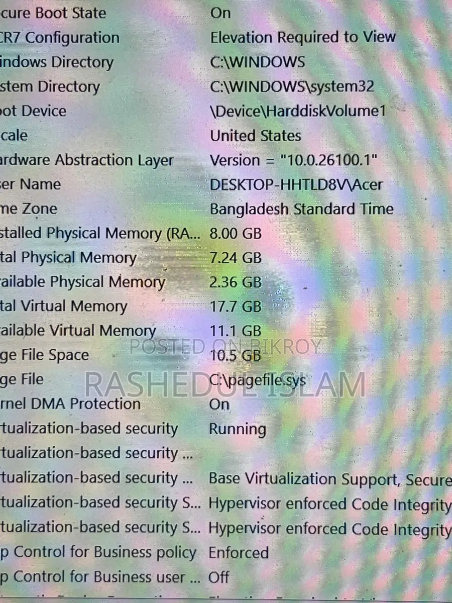 Acer Aspire 3 Ryzen 5, 8GB RAM, 512GB ROM