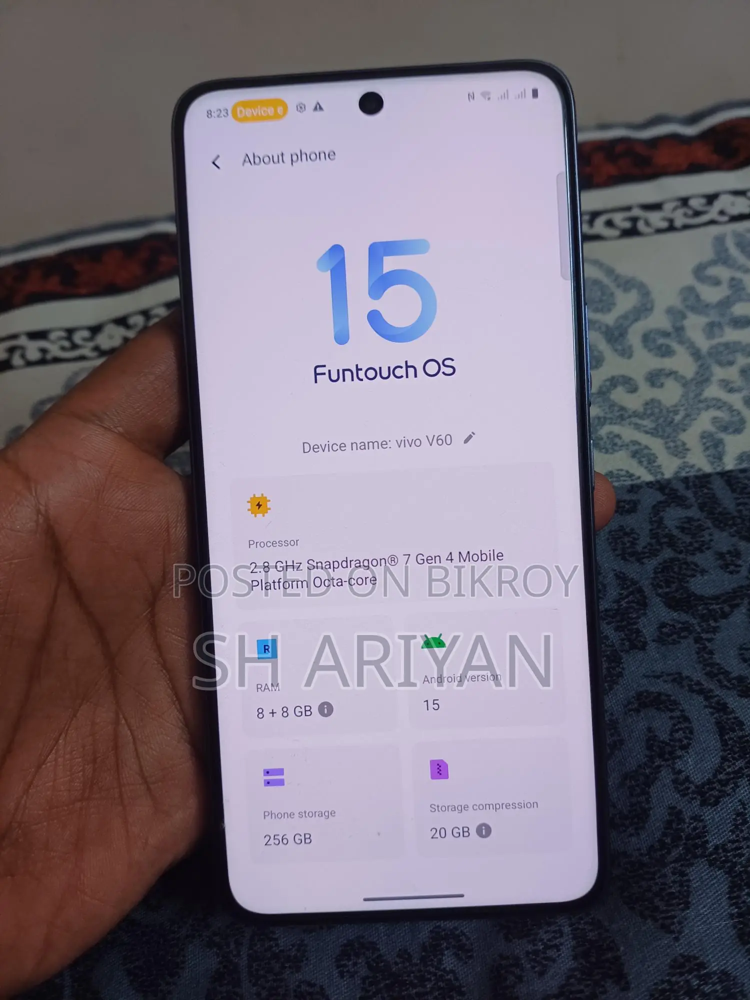 Vivo V60 5G - 8/256GB (Used)