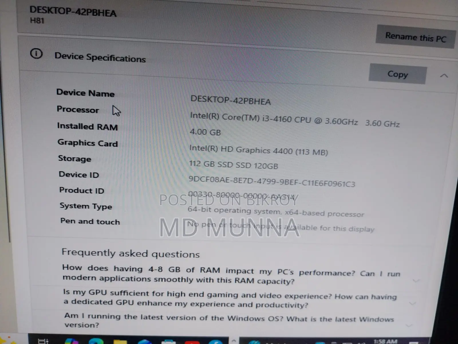 PC for Sale