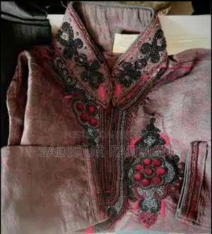Red Royal Glow Velvet Punjabi