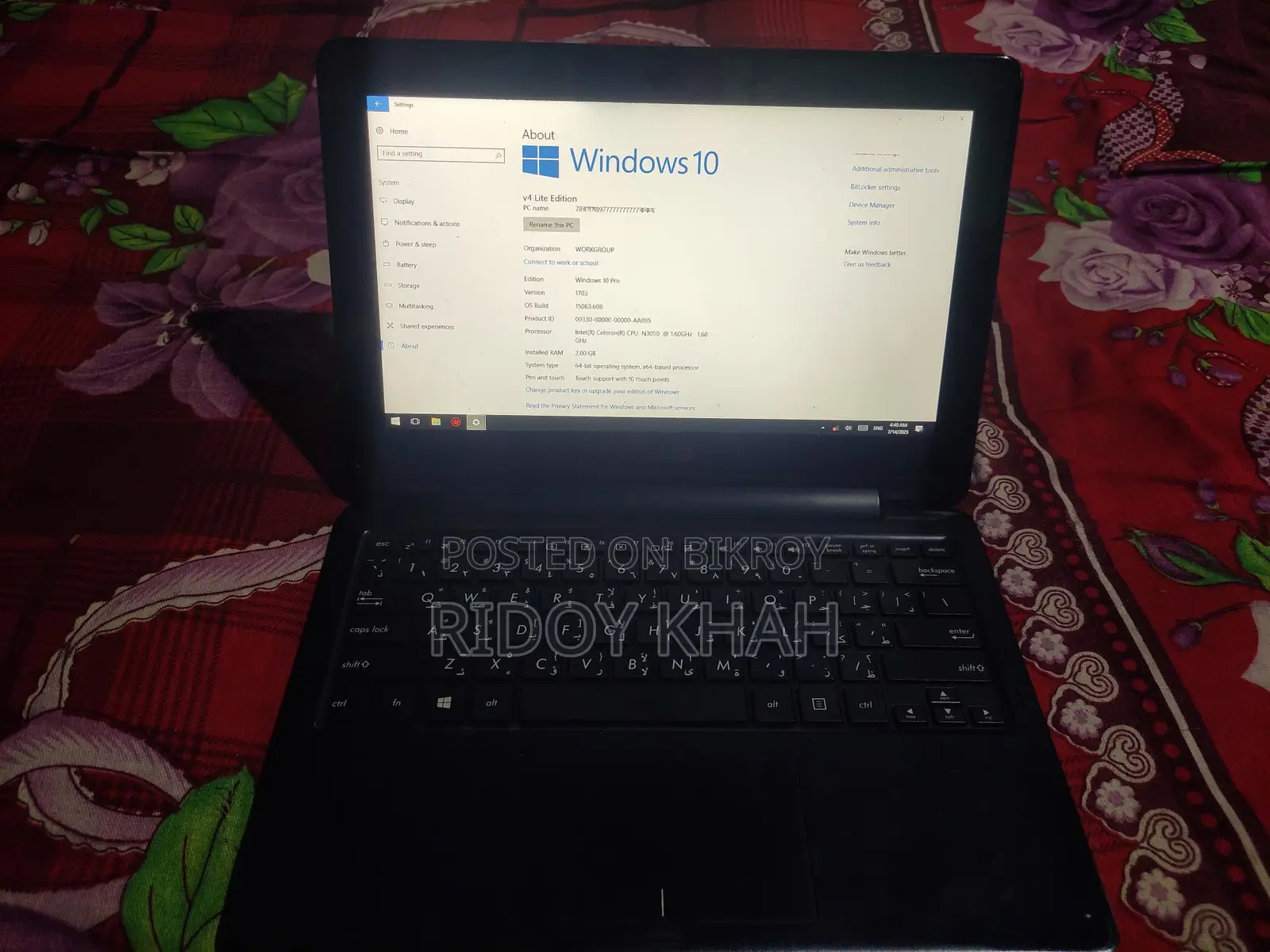 Asus Laptop for sale