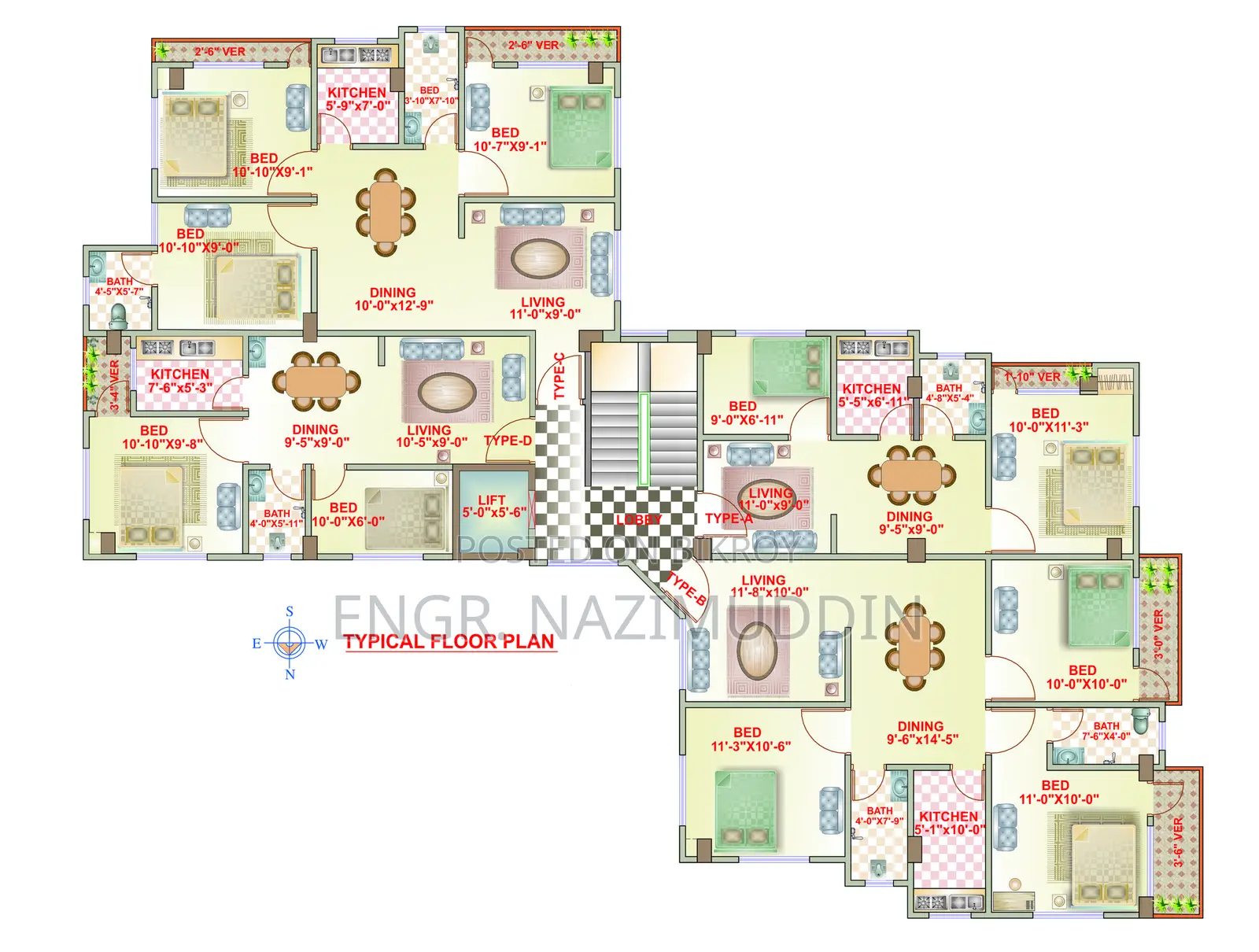 Modern flat for sale in Khilgaon Goran, lightly used