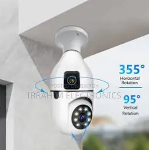 V380 Dual Lens Bulb Camera