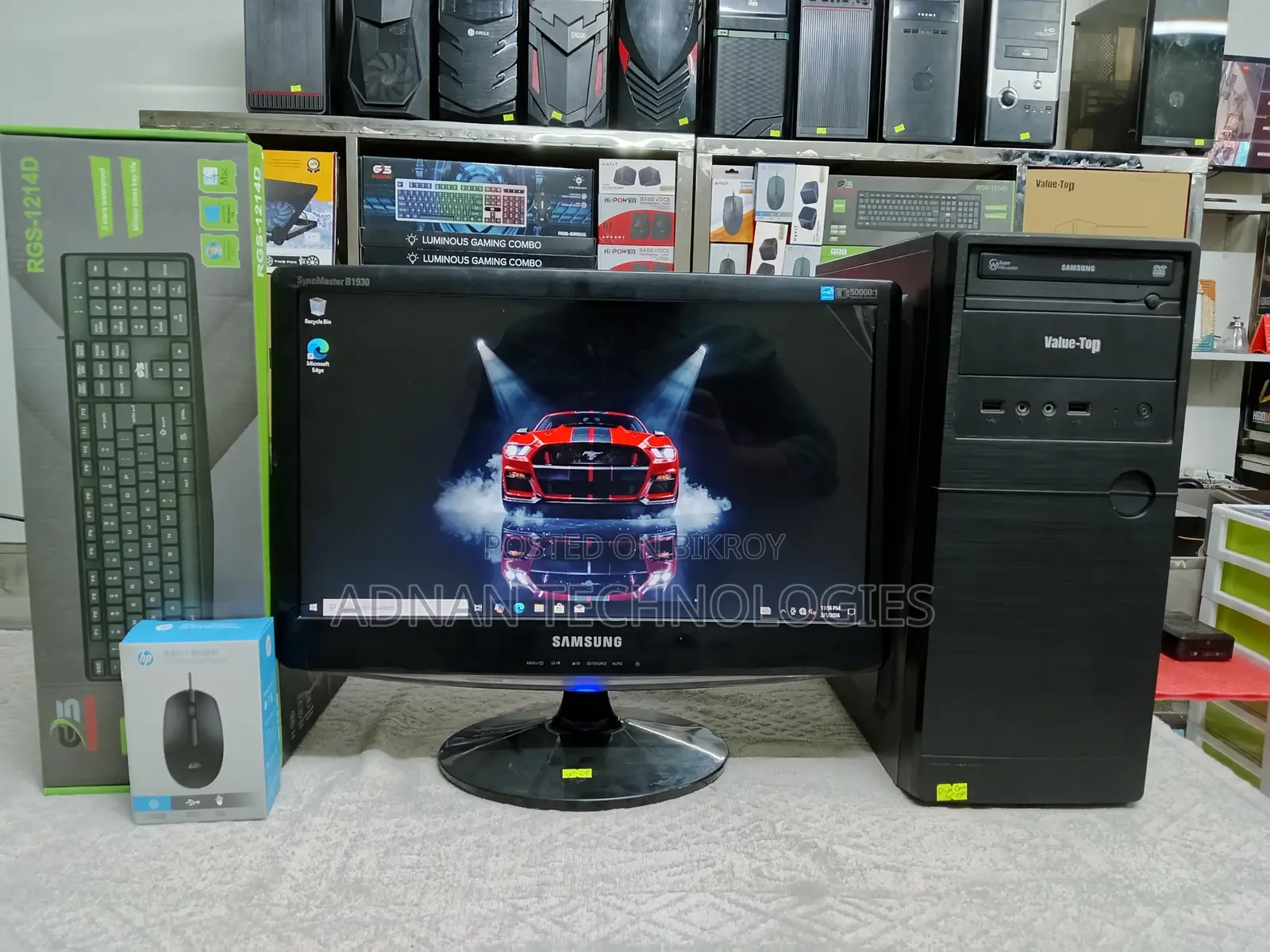 Dual Core Desktop Full Setup | Samsung 19″ LED Monitor All