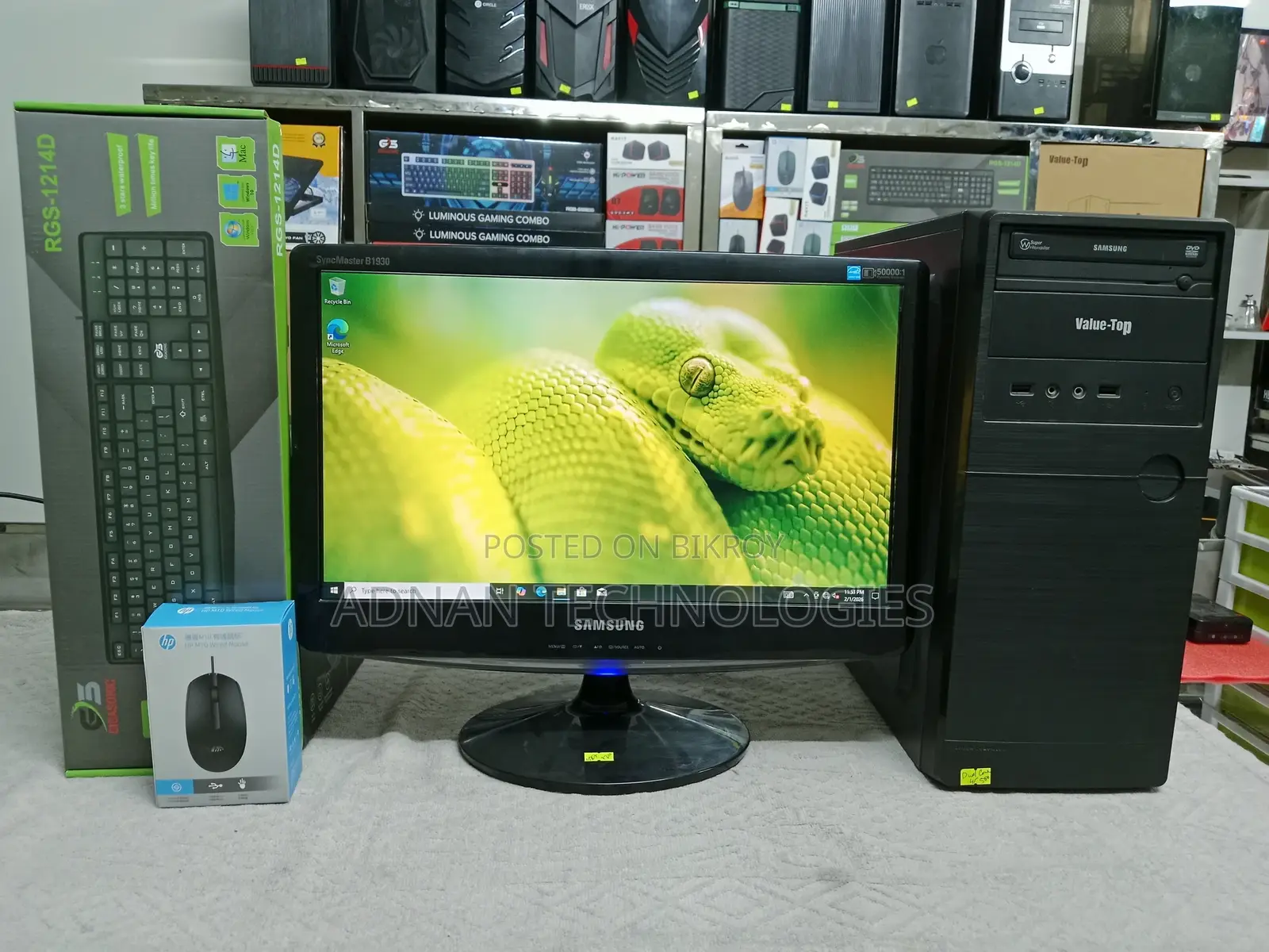Dual Core Desktop Full Setup | Samsung 19″ LED Monitor All
