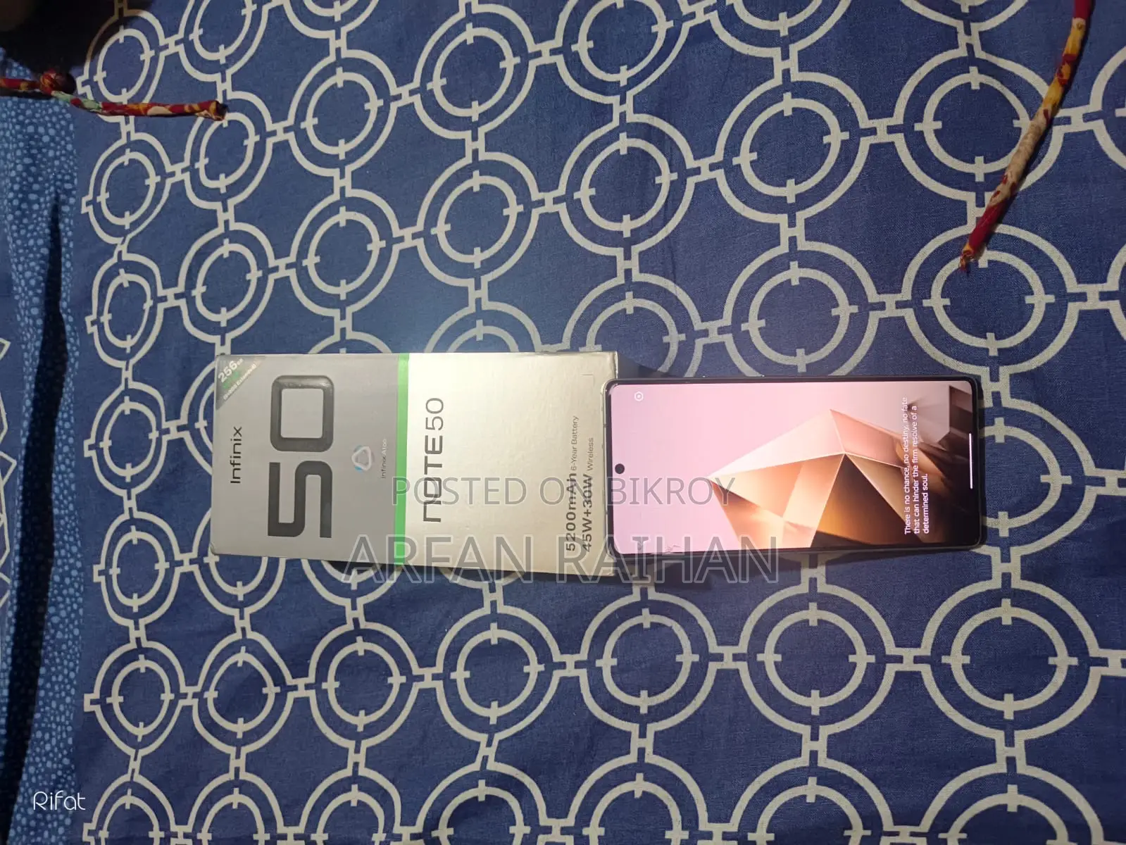 Infinix Note 50 8 ram rom 256 (Used)