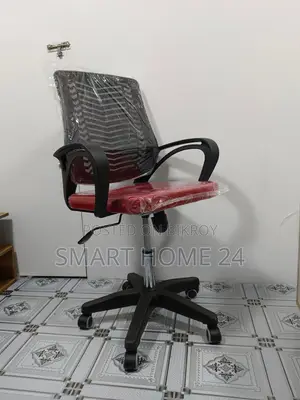 Premium Ergonomic Mesh Office Chair – Stylish Black Back & Red
