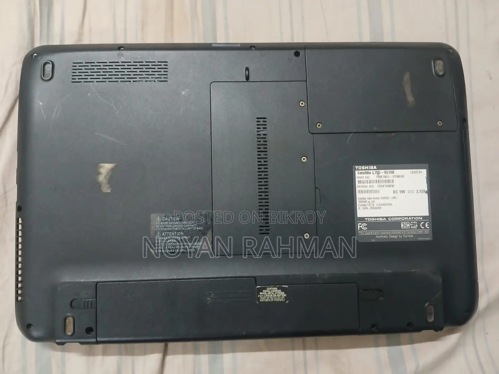 Toshiba Model: Satellite L755