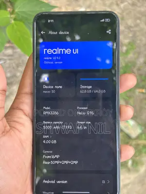 Realme Narzo 50 4/64 (Used)