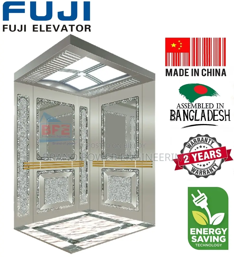 Fuji 10-Person Lift (800kg) | Smooth & Silent 1.0–1.6 m/s Speed