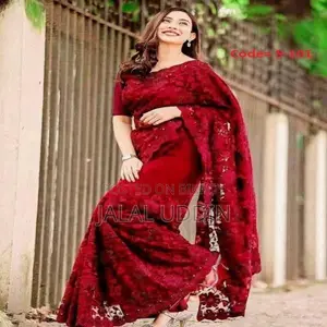 Indian Georgette Saree with Blouse Piece