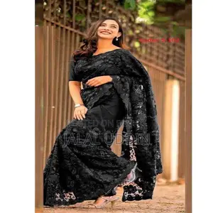 Indian Georgette Saree with Blouse Piece