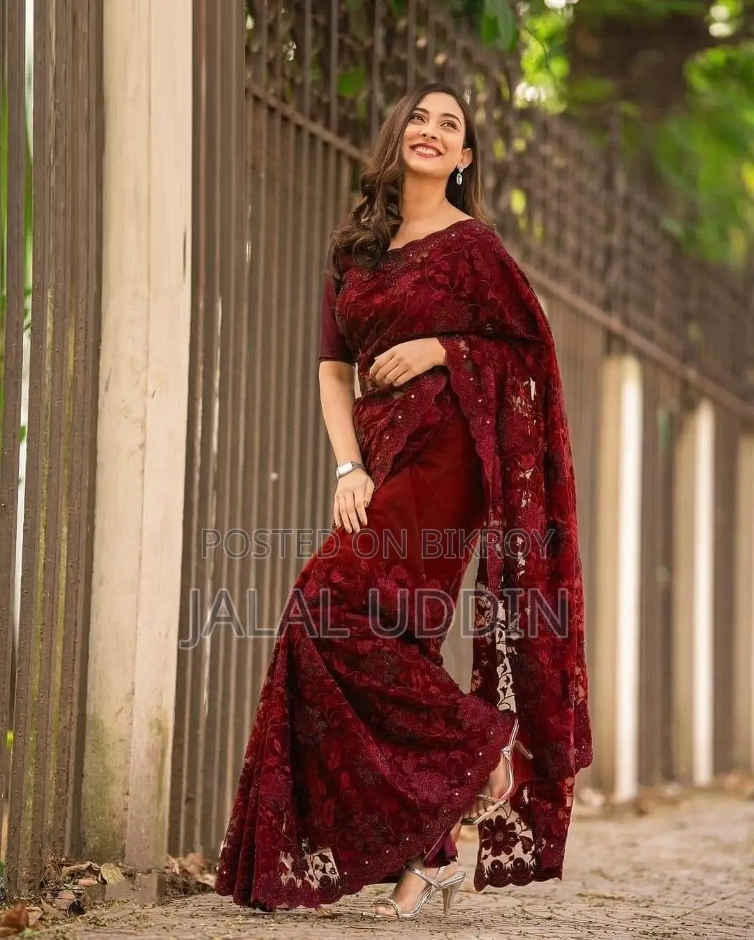 Indian Georgette Saree with Blouse Piece