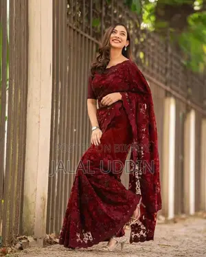 Indian Georgette Saree with Blouse Piece